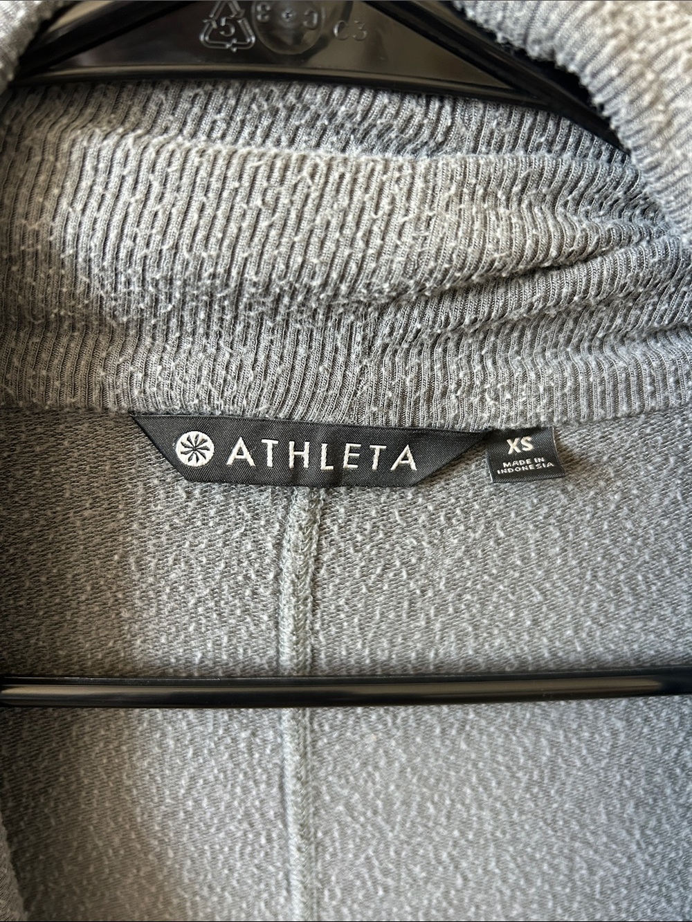 Athleta Light Gray Draped Open-Front Cardigan - Picture 4 of 6